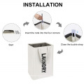 Custom foldable laundry basket dirty basket with handle clothes storage bag storage box laundry organizer basket